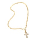 fashion crown cross heart shaped pendant Cuban chain copper necklace wholesalepicture10
