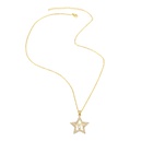 fashion inlaid zircon letter mama Fivepointed star copper clavicle chain wholesalepicture10