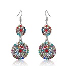 Fashion full diamond double size round bridal earrings accessories alloy earringspicture11