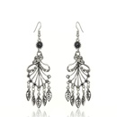 Fashion new long tassel leaf female exaggerated fashion alloy earrings bridal wholesalepicture9
