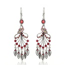Fashion new long tassel leaf female exaggerated fashion alloy earrings bridal wholesalepicture11