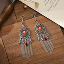 new retro chain tassel ethnic female antique alloy earrings wholesalepicture10