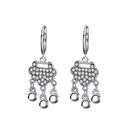 fashion microencrusted zircon lock drop earrings wholesalepicture10