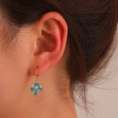 fashion green mushroom earringscreative geometric alloy earringspicture6