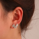 asymmetric heart shaped womens fashion simple long chain zircon earringspicture8