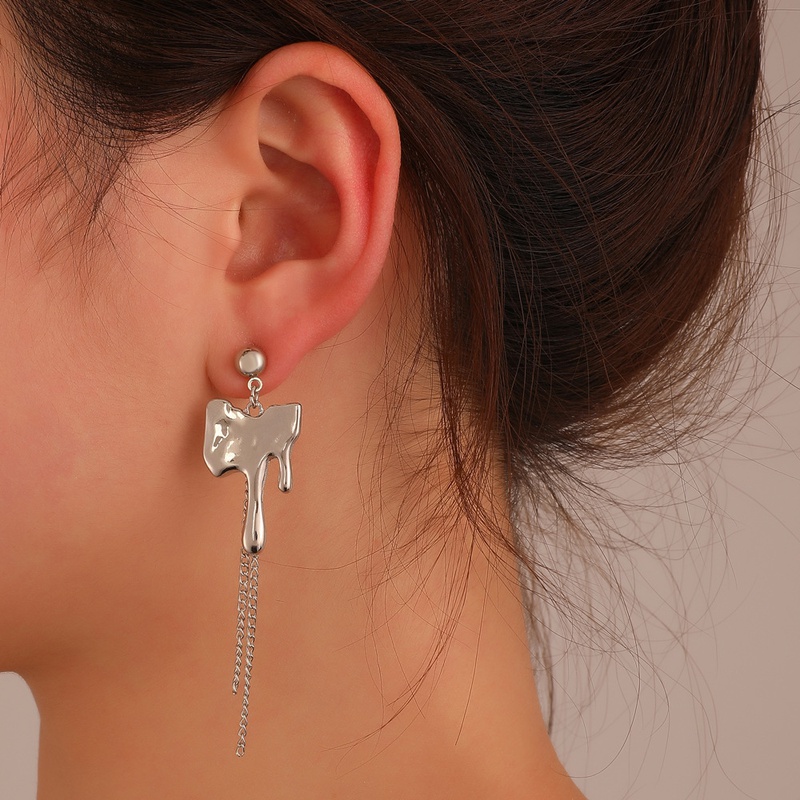 fashion specialshaped earrings lava tassel alloy drop earrings