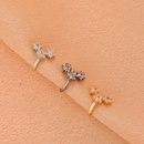fashion copper zirconstudded star fashion single pierced earrings wholesalepicture7