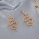 retro exaggerated threedimensional snake earrings fashion alloy earringspicture9