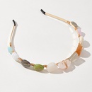 Vintage Color Resin Stone Hair Hoop Trend Bohemian Hairband Accessoriespicture8