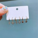 fashion zircon cross anchor heartshaped earrings copper drop earringspicture9