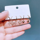 fashion zircon cross anchor heartshaped earrings copper drop earringspicture11