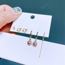 fashion earrings set zircon microset heartshaped copper stud earringspicture8