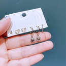 fashion earrings set zircon microset heartshaped copper stud earringspicture9