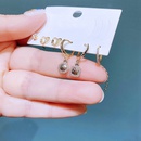 fashion earrings set zircon microset heartshaped copper stud earringspicture10