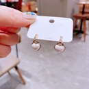 fashion earrings simple heartshaped pearl copper earringspicture8