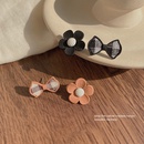 fashion asymmetric bow flower earrings simple alloy earringspicture8