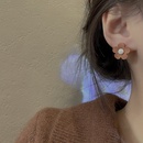 fashion asymmetric bow flower earrings simple alloy earringspicture9