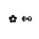 fashion asymmetric bow flower earrings simple alloy earringspicture10
