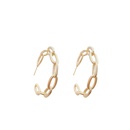 fashion chain shaped earrings irregular simple copper earringspicture11