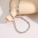 fashion hiphop stainless steel simple bracelet clavicle chainpicture9
