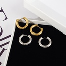 Fashion womens titanium steel simple earrings hoop fashionpicture10
