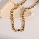 fashion hiphop zircon simple alloy collarbone chainpicture9