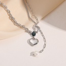 fashion heartshaped pendant necklace sweater chain titanium steel necklacepicture9