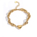 heart shaped female fashion 18K copper bracelet metal jewelrypicture10