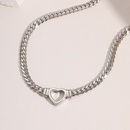 fashion heartshaped necklace stainless steel sweater chain clavicle chainpicture8