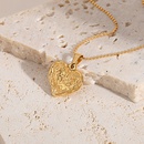 fashion heartshaped necklace irregular stainless steel clavicle chainpicture8