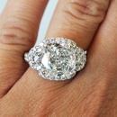 new geometric large zircon ring female fashion full diamond copper ringpicture9