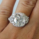 new geometric large zircon ring female fashion full diamond copper ringpicture10
