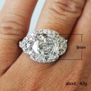 new geometric large zircon ring female fashion full diamond copper ringpicture11