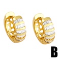 Fashion exaggerated female zircon geometric earringspicture11