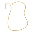 simple plain ball chain geometric necklace copper wholesalepicture10