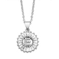 new fashion simple 26 letters zircon pendant copper necklace wholesalepicture14