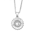 new fashion simple 26 letters zircon pendant copper necklace wholesalepicture16