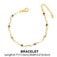 colorful zircon stitching copper bracelet necklacepicture11