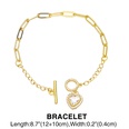 heartshaped zircon OT buckle copper necklace braceletpicture11