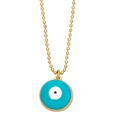 creative contrast color round devils eye bell copper necklace wholesalepicture13