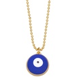 creative contrast color round devils eye bell copper necklace wholesalepicture14