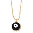 creative contrast color round devils eye bell copper necklace wholesalepicture15