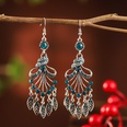Fashion new long tassel leaf female exaggerated fashion alloy earrings bridal wholesalepicture12