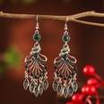 Fashion new long tassel leaf female exaggerated fashion alloy earrings bridal wholesalepicture13