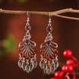 Fashion new long tassel leaf female exaggerated fashion alloy earrings bridal wholesalepicture17