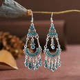 new multilayer diamond long ancient geometric alloy earrings womenpicture13