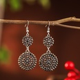 Fashion full diamond double size round bridal earrings accessories alloy earringspicture13