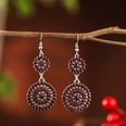 Fashion full diamond double size round bridal earrings accessories alloy earringspicture15