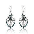 Fashion long fanshaped diamond texture wholesale retro earrings alloypicture15