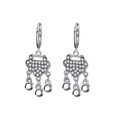 fashion microencrusted zircon lock drop earrings wholesalepicture11